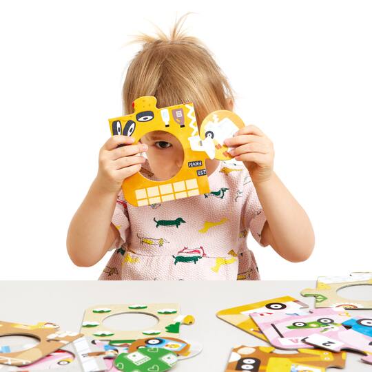 Banana Panda Match the Vehicles Puzzles Set